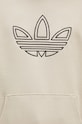 Pamučna dukserica adidas Originals Outline Hoodie bež JJ1505