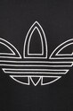 adidas Originals hanorac de bumbac Outline Hoodie JJ1506 negru