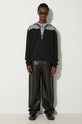Marcelo Burlon felpa in cotone Icon Wings Regular Crewneck CMBA009F24FLE0011006 nero AW24