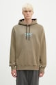 Одежда Хлопковая кофта Marcelo Burlon Vintage Logo CMBB007F24FLE0056E4D зелёный
