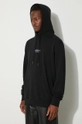 Βαμβακερή μπλούζα Marcelo Burlon Que Onda Regular Hoodie μαύρο CMBB007F24FLE0061001