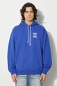 Одежда Кофта Marcelo Burlon MBCM Slogan Comfort Hoodie CMBB106F24FLE0064501 голубой