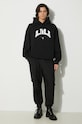 Βαμβακερή μπλούζα Marcelo Burlon Ama Comfort Hoodie CMBB106F24FLE0081001 μαύρο AW24