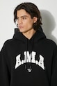 Βαμβακερή μπλούζα Marcelo Burlon Ama Comfort Hoodie CMBB106F24FLE0081001 μαύρο