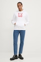 Хлопковая кофта HUGO 50523848 белый AW24