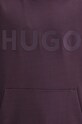 Bavlněná mikina HUGO 50529090 fialová