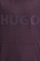 Βαμβακερή μπλούζα HUGO 50529090 μωβ