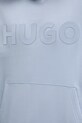 HUGO bluza bawełniana 50529090 niebieski