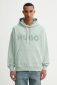 HUGO bluza bawełniana nadruk zielony 50529090