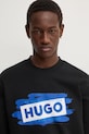 HUGO Blue bluza bawełniana czarny 50525316