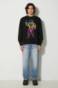 Billionaire Boys Club hanorac de bumbac Standing Astro Crewneck B24228 negru AW24