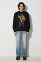 Бавовняна кофта Billionaire Boys Club Standing Astro Crewneck B24228 чорний AW24