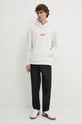Хлопковая кофта HUGO 50521070 бежевый AW24