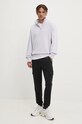 Bavlněná mikina HUGO 50525881 fialová SS25