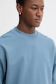 HUGO bluza bawełniana niebieski 50525892