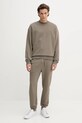 HUGO bluza bawełniana 50525892 zielony AW25