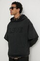 Desigual hanorac de bumbac NUEVOMEXICO negru 24WMSK19