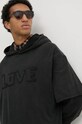 Desigual hanorac de bumbac NUEVOMEXICO 24WMSK19 negru
