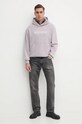 Хлопковая кофта Calvin Klein Jeans J30J326147 серый AW24