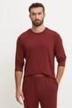 Pyžamové tričko s dlouhým rukávem Calvin Klein Underwear vrchní červená 000NM2234E