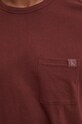 Pyžamové tričko s dlouhým rukávem Calvin Klein Underwear hnědá 000NM2668E