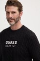 Sveter s prímesou vlny Guess ELWYN čierna M4BR11.Z3HA2