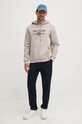 Βαμβακερή μπλούζα Tommy Hilfiger MW0MW35527 γκρί AW24
