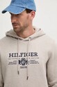 Βαμβακερή μπλούζα Tommy Hilfiger γκρί MW0MW35527