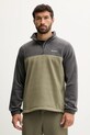 Fleecová mikina Columbia Steens Mountain Half Zip bez kapucne sivá 1620191