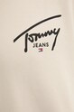Βαμβακερή μπλούζα Tommy Jeans DM0DM19230 μπεζ