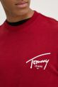 Tommy Jeans felpa in cotone DM0DM19230 rosso