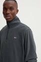 Tommy Jeans hanorac fleece gri DM0DM20508