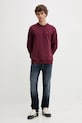 Tommy Jeans felpa DM0DM20741 granata SS25