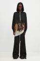 Хлопковая кофта Rick Owens Pullover Hoodie DU02D2285.FSUN чёрный