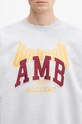 Хлопковая кофта AMBUSH Graphic серый BMBA006F24FLE0020510