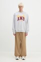 Хлопковая кофта AMBUSH Graphic BMBA006F24FLE0020510 серый