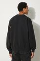 Oblečenie Bavlnená mikina AMBUSH Hole Sweatshirt BMBA004F24FLE0011010 čierna
