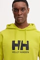 Βαμβακερή μπλούζα Helly Hansen HH LOGO κίτρινο 30394