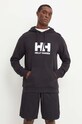 Хлопковая кофта Helly Hansen HH LOGO 30394 чёрный SS25