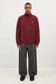 Carhartt WIP felpa Half Zip American Script Sweat I027014.2BYXX granata