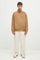 Кофта Carhartt WIP Half Zip American Script Sweat I027014.2FSXX коричневый