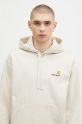 Μπλούζα Carhartt WIP Hooded American Script Sweat μπεζ I028279.MOOXX