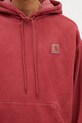 Carhartt WIP cotton sweatshirt Hooded Vista Sweat red I029523.H8GD