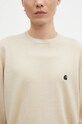 Μάλλινο πουλόβερ Carhartt WIP Madison μπεζ I030841.AWXX