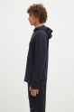 C.P. Company felpa in cotone Diagonal Raised Fleece Goggle Zipped 17CMSS028A005086W blu navy AW24