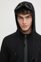 Bavlněná mikina C.P. Company Diagonal Raised Fleece Goggle Zipped černá 17CMSS028A005086W