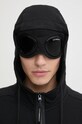 Bavlněná mikina C.P. Company Diagonal Raised Fleece Goggle Zipped 17CMSS028A005086W černá