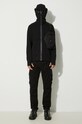 C.P. Company bluza bawełniana Diagonal Raised Fleece Goggle Zipped 17CMSS141A005086W czarny AW24
