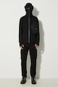 Bavlněná mikina C.P. Company Diagonal Raised Fleece Goggle Zipped 17CMSS141A005086W černá AW24