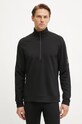 Спортивна кофта Icebreaker Merino 360 Realfleece Elemental без капюшона чорний IB0A571S0011